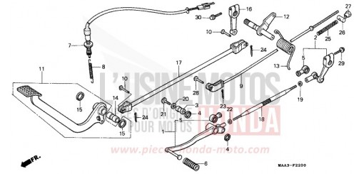 PEDALE (VT1100CS/CT) VT1100CS de 1995